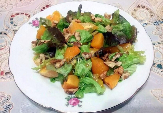 Pumpkin salad with oranges