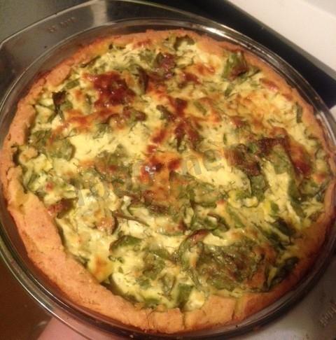 Spinach and cottage cheese pie