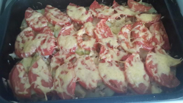 Casserole with zucchini