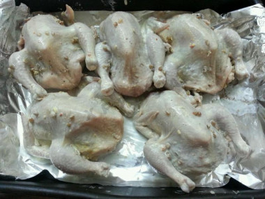 Stuffed chicken gherkins