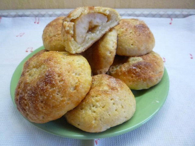 Apple cookies on egg yolks and sour cream