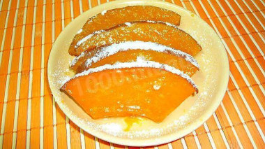 Baked pumpkin with honey