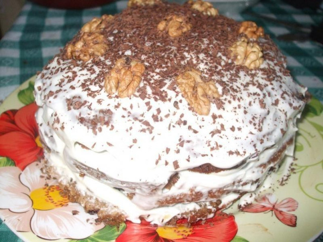 Old Stump cake with sour cream