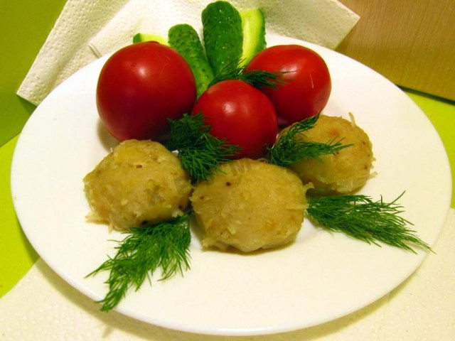 Steamed fish cutlets