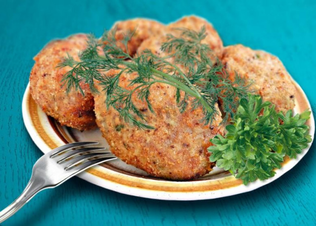 Cutlets in an aerogrill