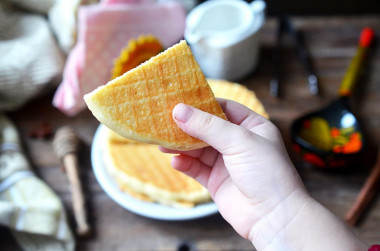 Thick waffles in an electric waffle iron