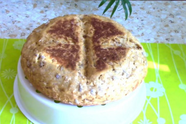 Yeast-free bread in a slow cooker without yeast