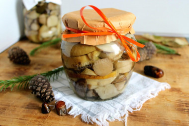 Pickled porcini mushrooms for winter