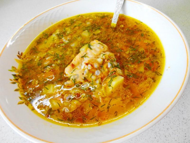 Buckwheat soup in a slow cooker