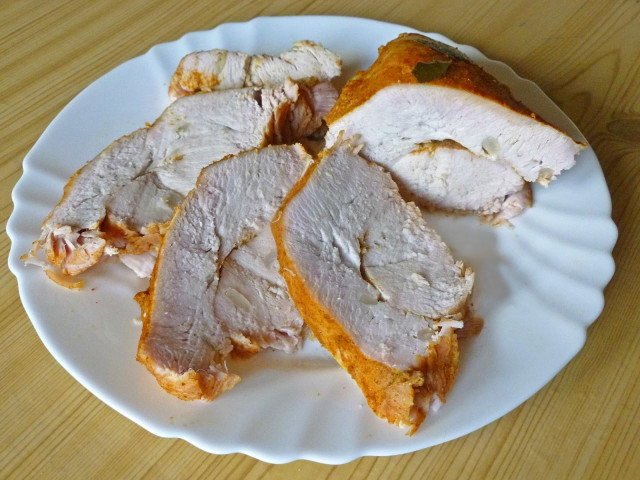 Turkey pork in a slow cooker
