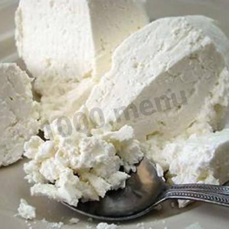 Cottage cheese with sourdough from milk