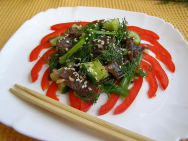 Mushroom salad in Chinese