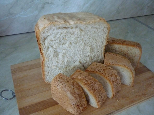 Wheat bread in a bread maker
