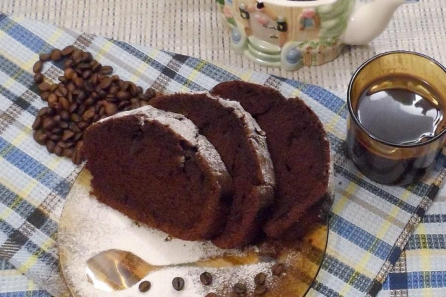 Chocolate cupcake in a bread maker