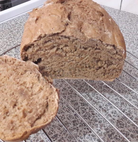 Mustard bread in a bread maker