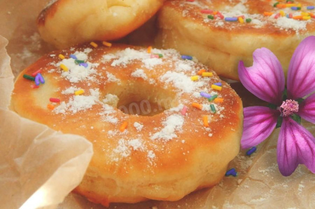 Donuts on kefir without yeast