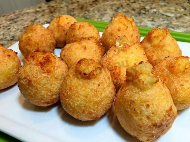 Cheese donuts with cottage cheese