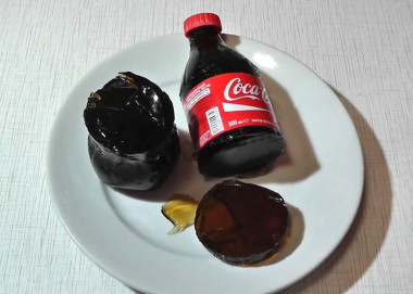 Coca Cola jelly in a bottle