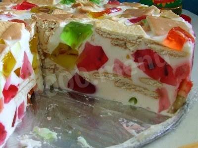 Mosaic cake without eggs