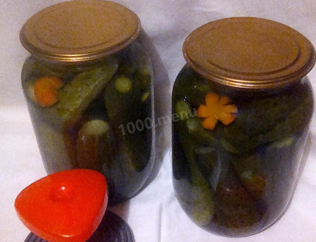 Pickles for winter are crispy and delicious