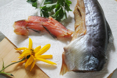 Balyk from fish at home