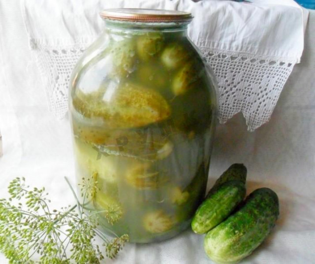 Lightly salted cucumbers for winter