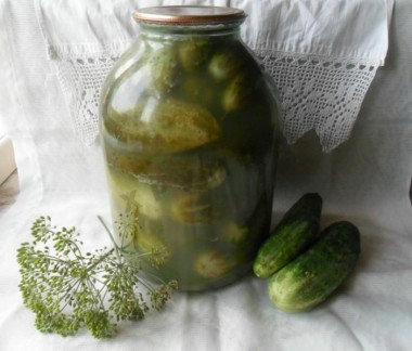 Lightly salted cucumbers for winter
