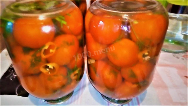 Spicy tomatoes without vinegar for winter