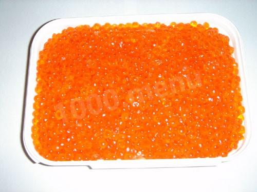 Freshly salted trout roe