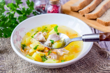 Potato soup with chicken