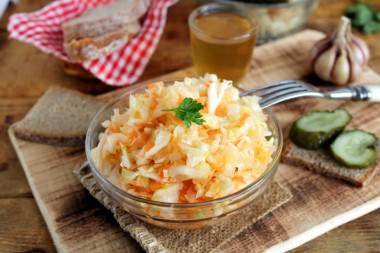 Classic sauerkraut in a jar