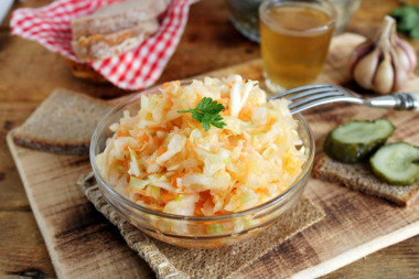 Classic sauerkraut in a jar