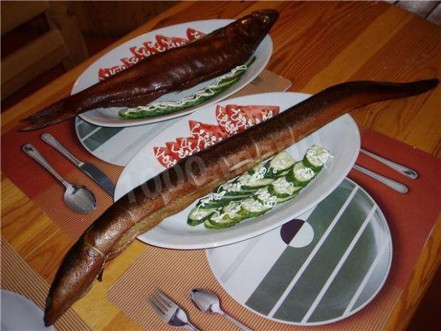 Smoked eel