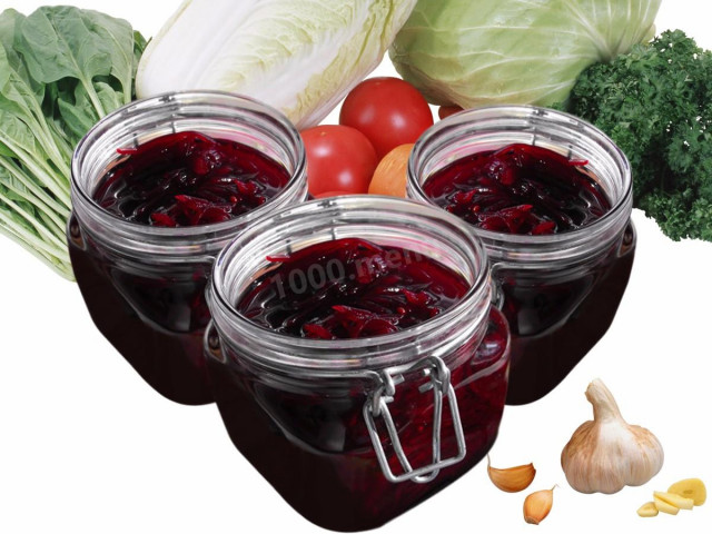 Pickled spicy beetroot