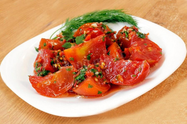 Pickled tomatoes in Korean for winter