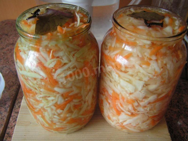 Pickled cabbage quickly and simple