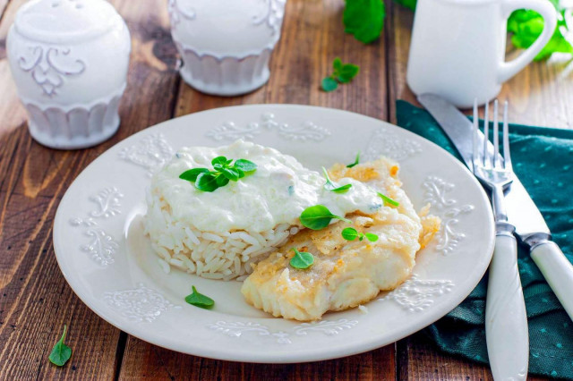 Cod with rice