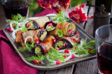 Eggplant with nuts in Georgian