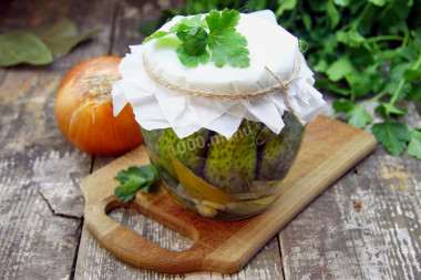 Bulgarian cucumbers for winter