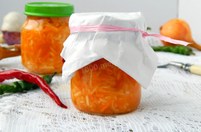 Carrot squash in Korean for winter