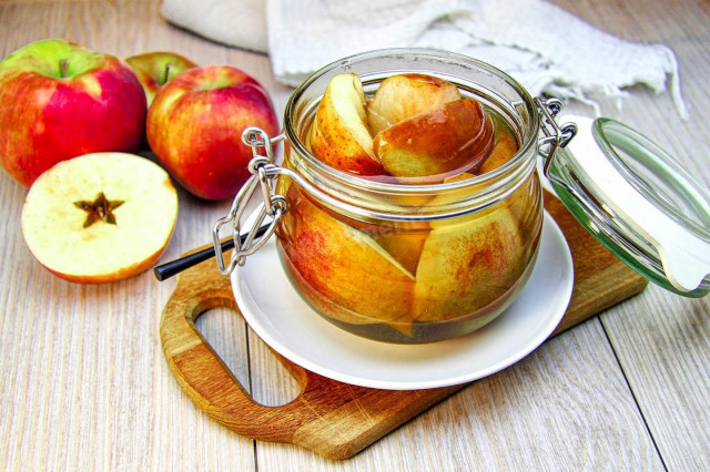 Apples for winter without sterilization