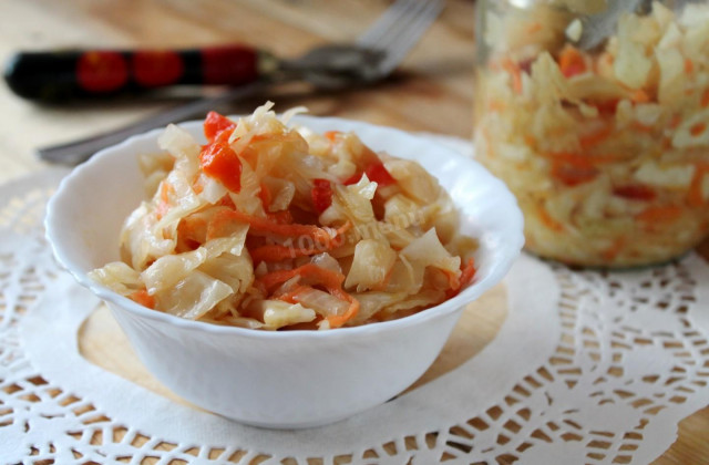 Cabbage salad for winter