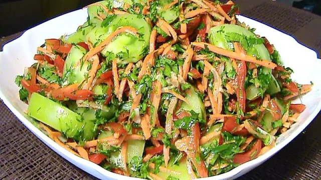 Green tomato salad in Korean