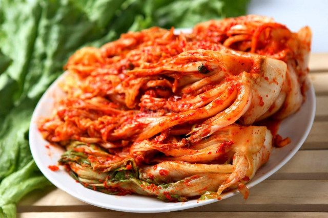 Spicy kimchi cabbage