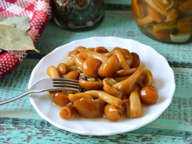 How to marinate frozen honey mushrooms