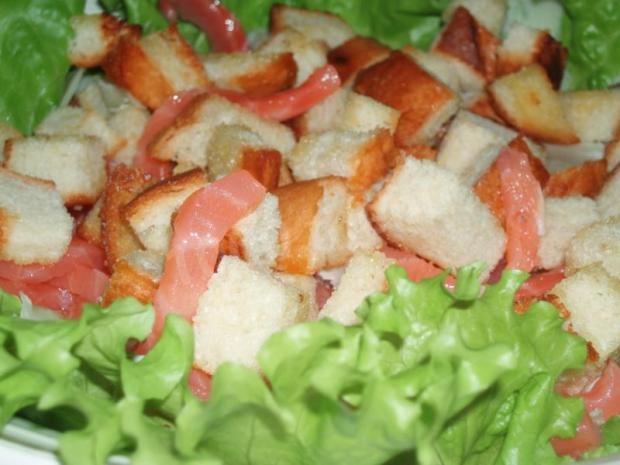 Fish salad with salmon