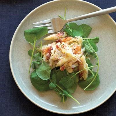 Crab meat salad in Japanese