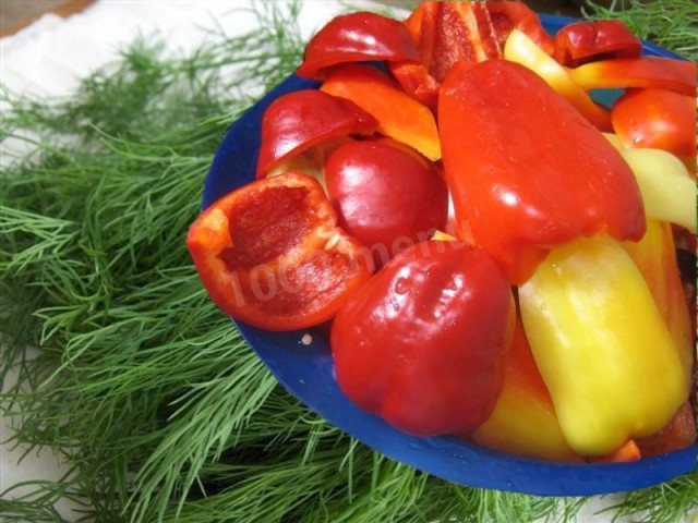 Canned Bulgarian pepper