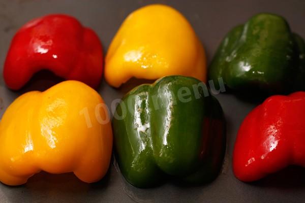 Multicolored pepper salad blanks