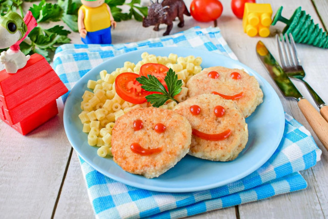 Turkey cutlets for children